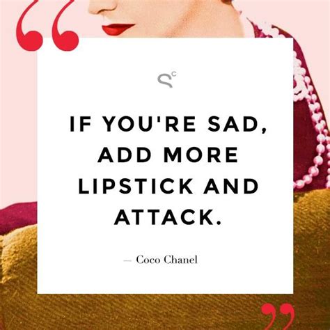 coco Chanel quotes lipstick